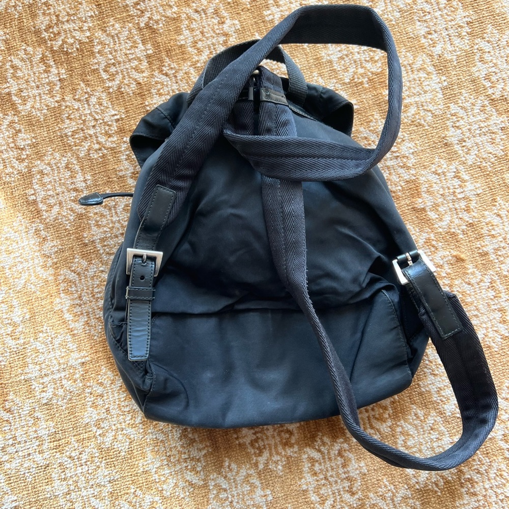 Authentic Prada Small Nylon Backpack Black - image 3